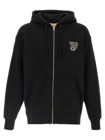 Valentino Garavani Black Cotton Sweatshirt