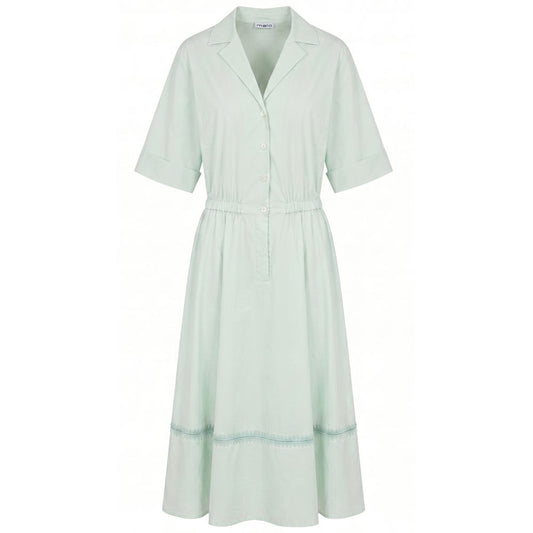 Malo Green Cotton Women Dress IT40|S