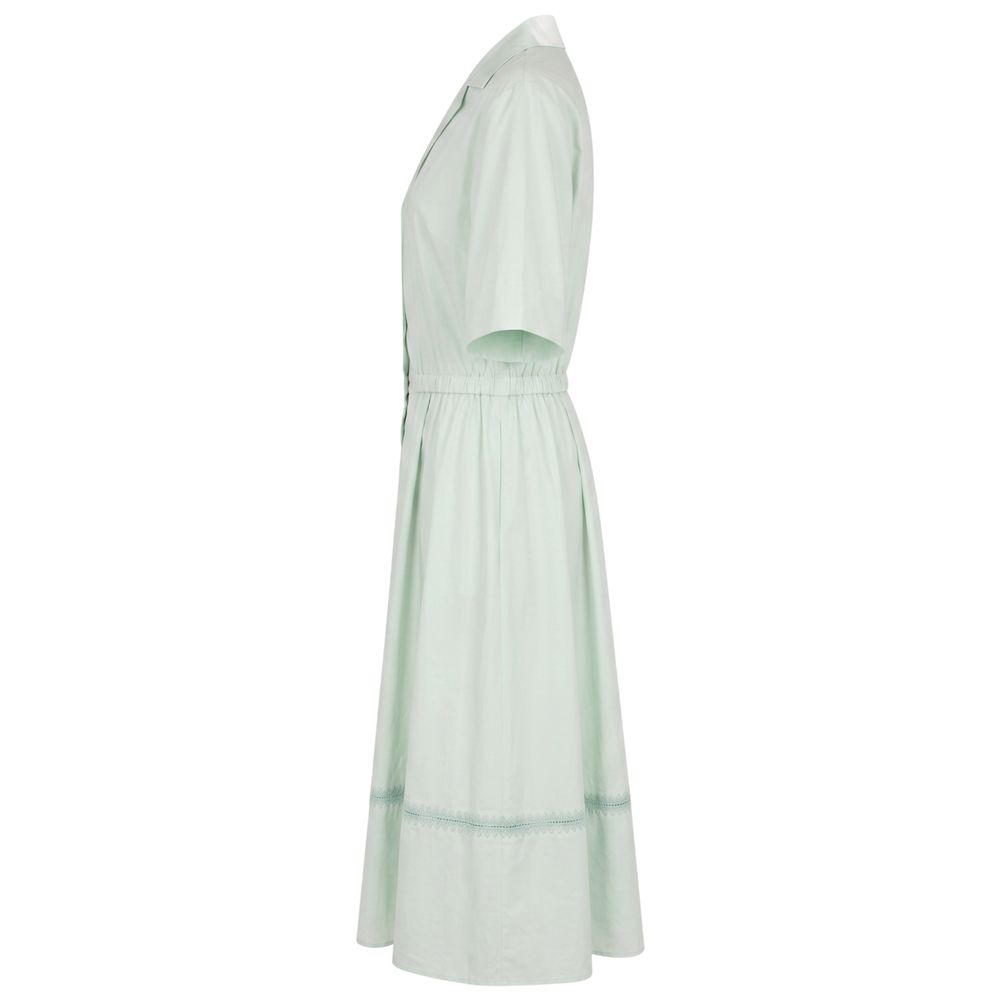 Malo Green Cotton Women Dress IT40|S