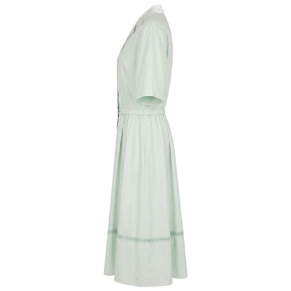 Malo Green Cotton Women Dress IT40|S