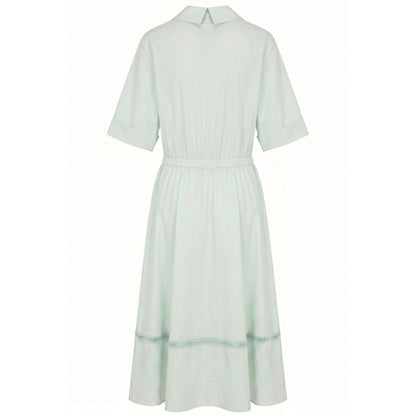Malo Green Cotton Women Dress IT40|S