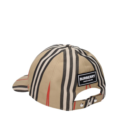 Burberry Beige Cotton Cap (Baseball Hat)
