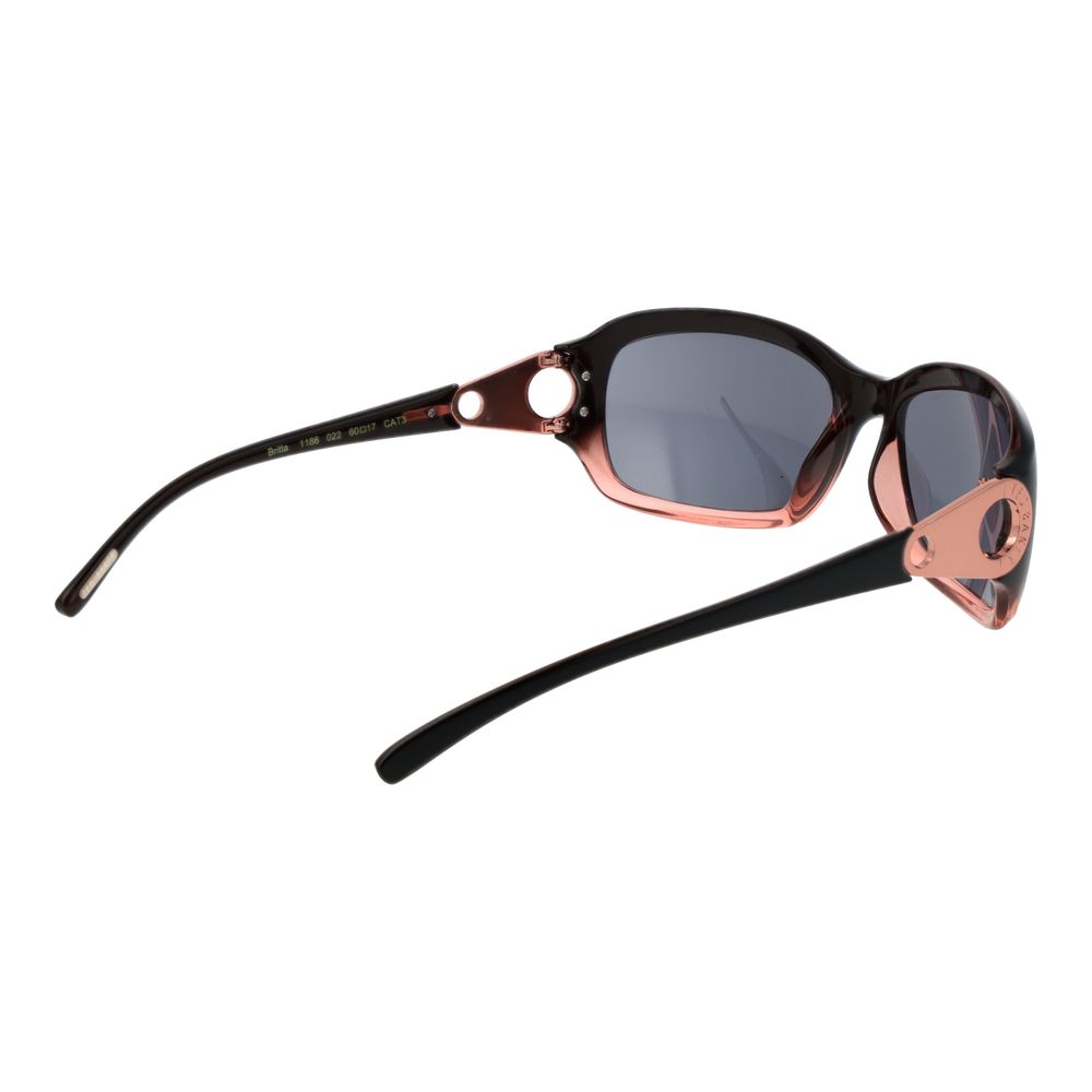 Ted Baker Women’s Sunglasses – Black Rectangle Frame, Grey Lenses