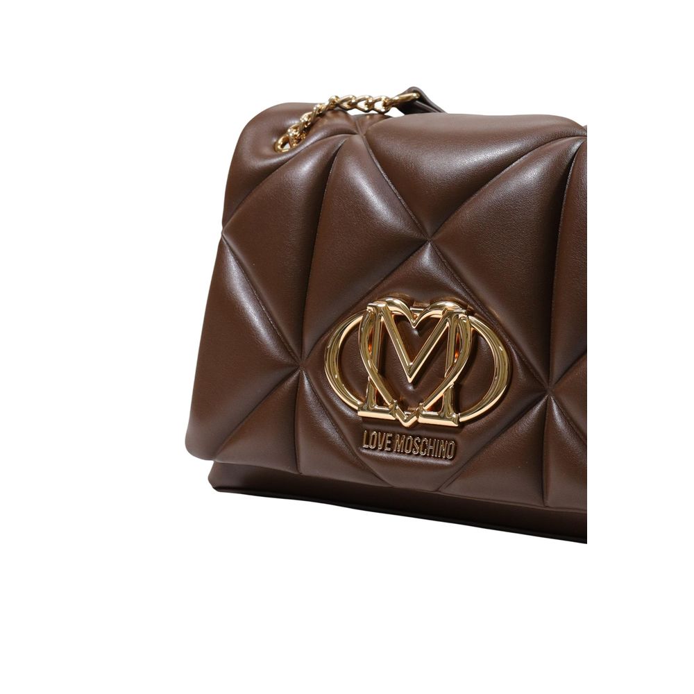 Love Moschino JC4041PP Brown Polyethylene Handbag