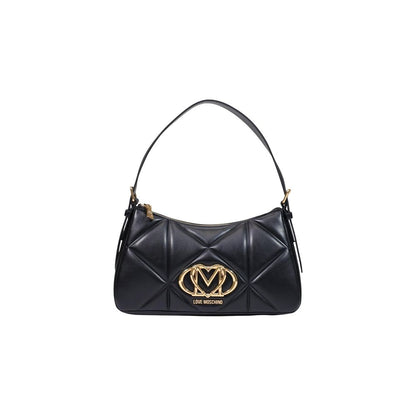 Love Moschino Black Polyethylene Handbag - BORSA PU EMBOSSED JC4032PP1