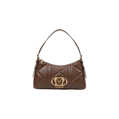 Love Moschino Brown Polyethylene Handbag - BORSA PU EMBOSSED JC4032PP1
