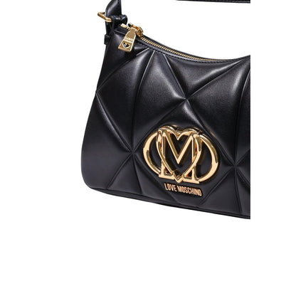 Love Moschino Black Polyethylene Handbag - BORSA PU EMBOSSED JC4032PP1