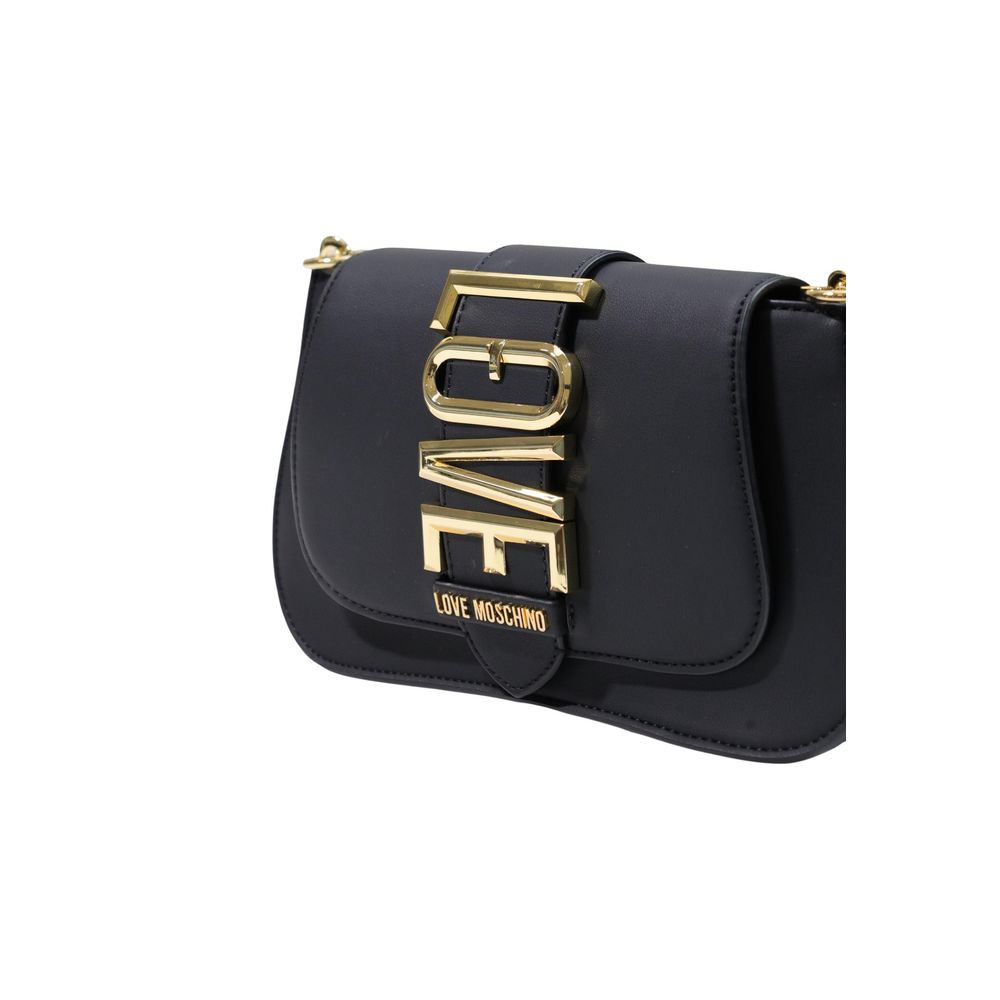 Love Moschino Black Polyethylene Handbag BORSA PU GRS JC4084PP1