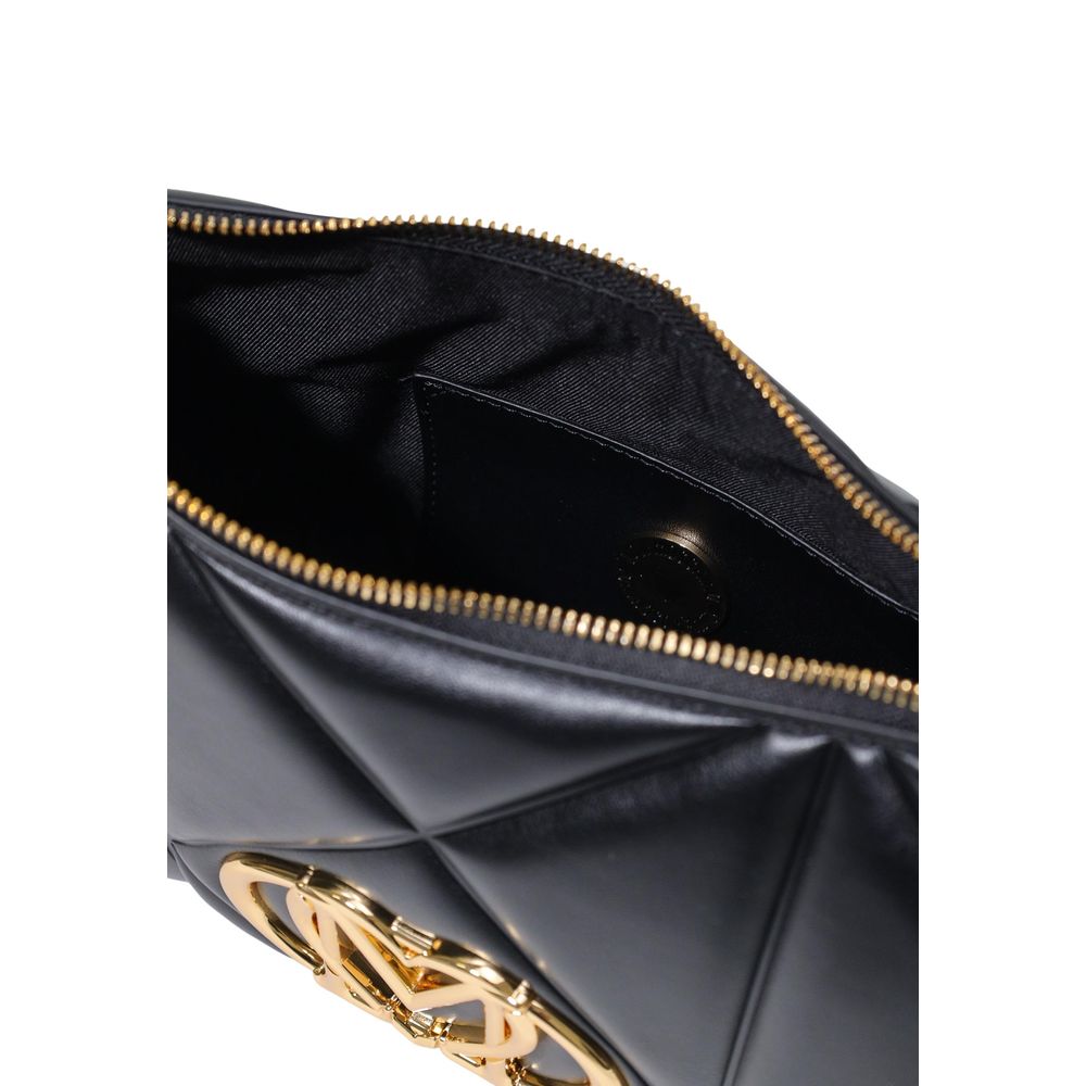 Love Moschino Black Polyethylene Handbag - BORSA PU EMBOSSED JC4032PP1