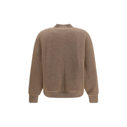 Brunello Cucinelli Beige Cashmere Bomber - Women's M