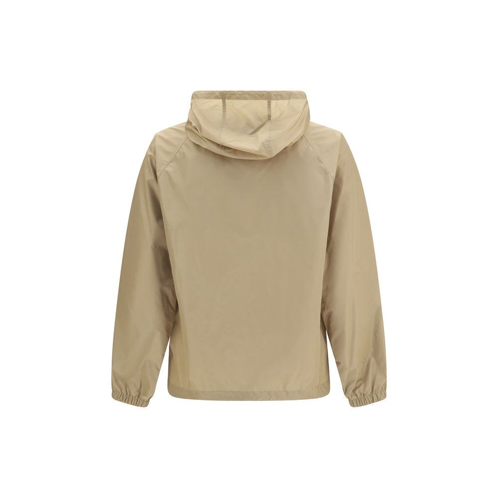 Burberry Beige Nylon Hooded Jacket for Men