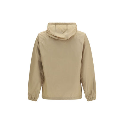 Burberry Beige Nylon Hooded Jacket for Men