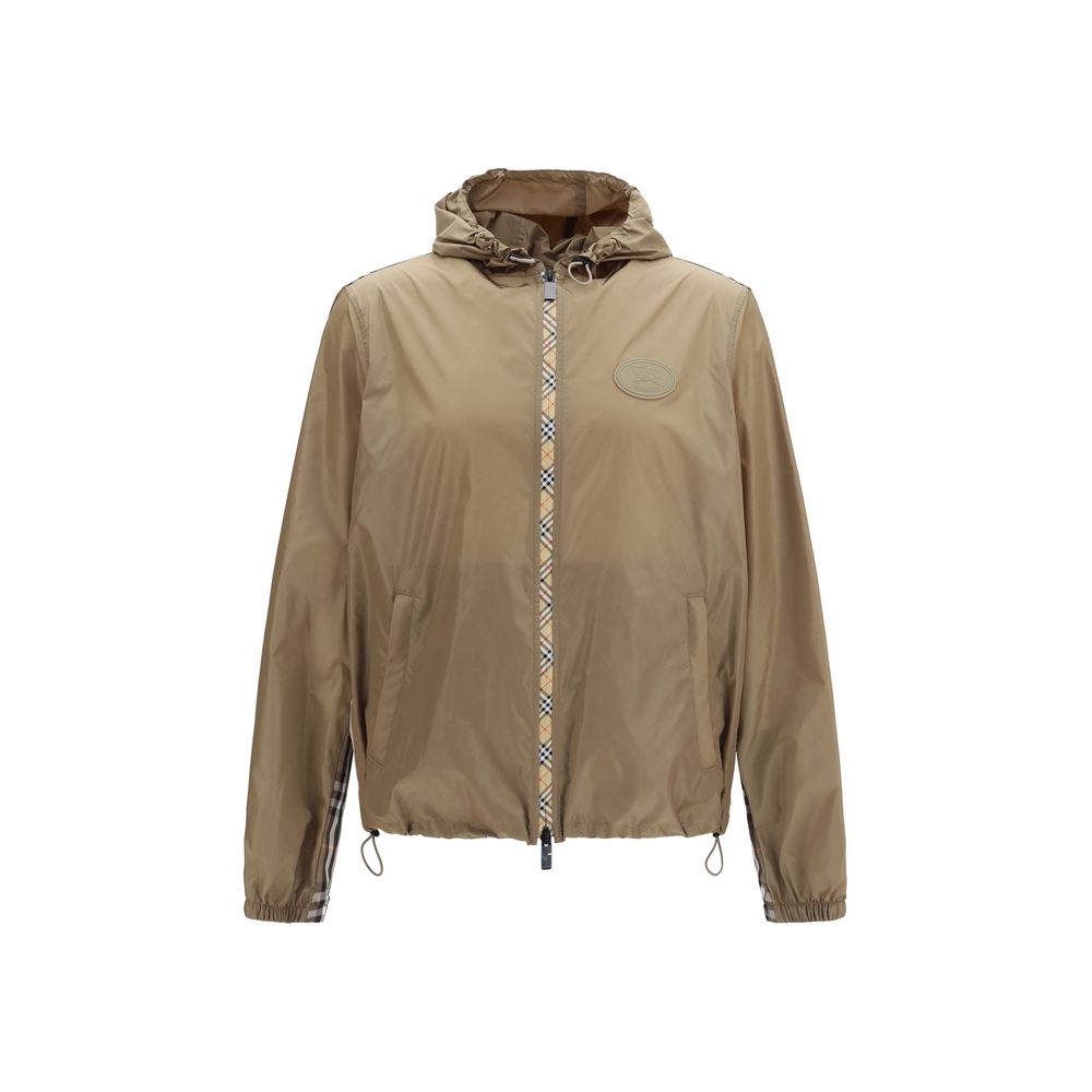 Burberry Brown Nylon Shell Jacket for Men