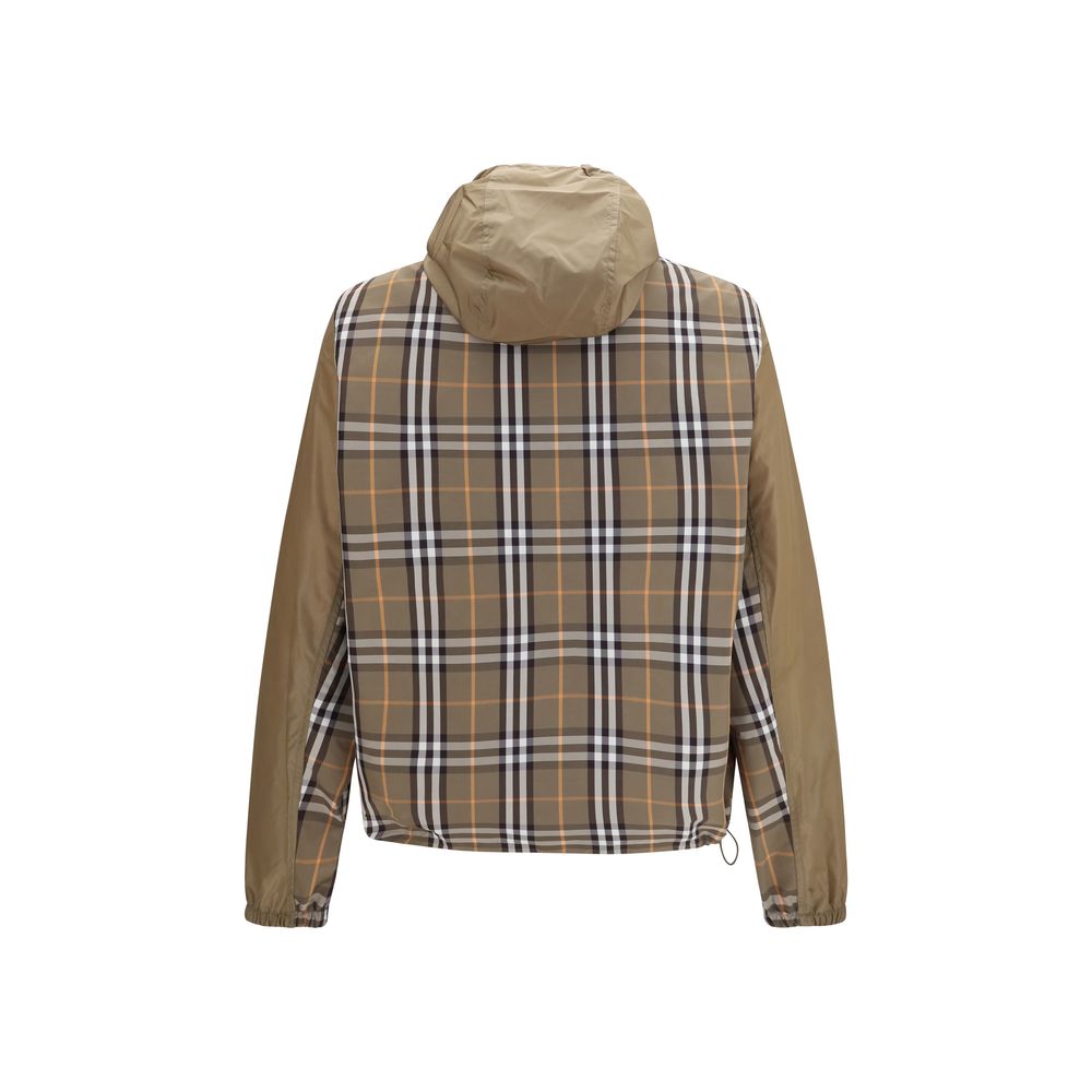 Burberry Brown Nylon Shell Jacket for Men