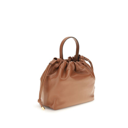 Chloé Brown Icons Lamb Leather Chain Shoulder Bag