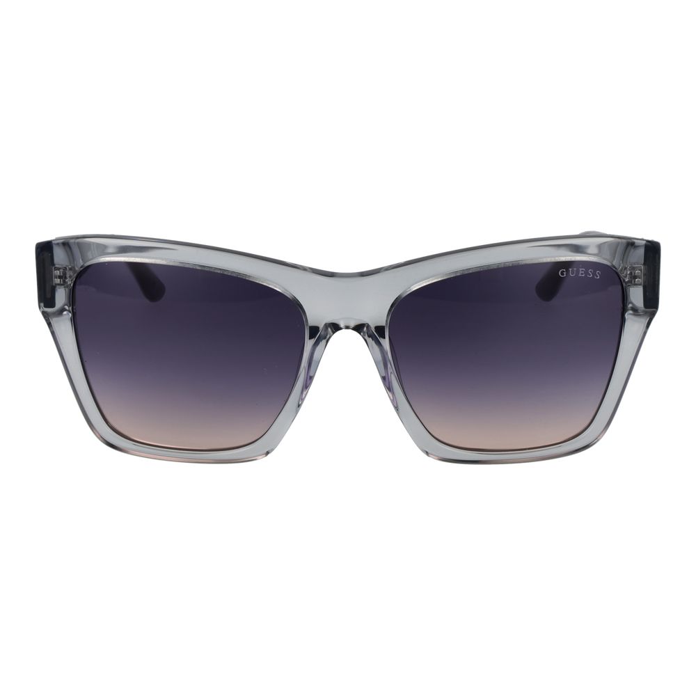 Guess Women's Sunglasses – Grey Square Frame, Blue Gradient Lenses