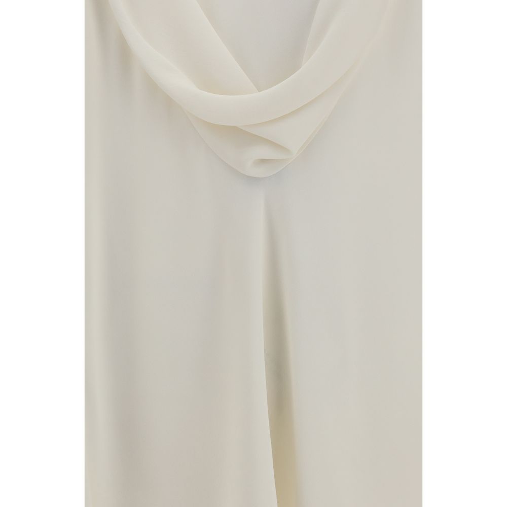 Brunello Cucinelli Beige Silk Blouse - Women's S