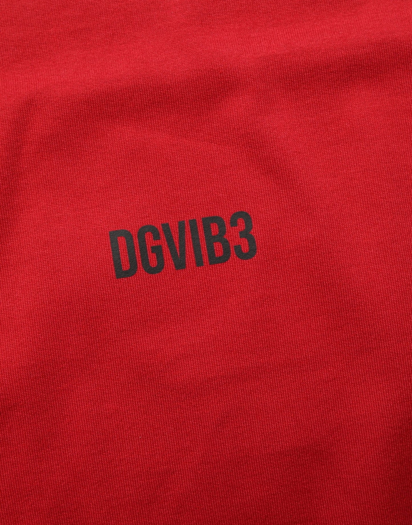 Dolce & Gabbana Red Cotton Graphic Print Crew Neck T-shirt