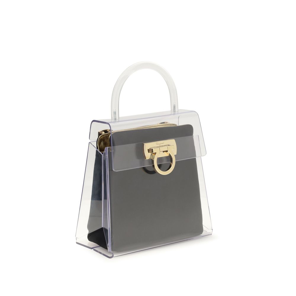 Ferragamo Black PVC Handbag