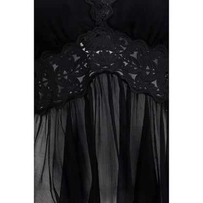 Zimmermann Black Viscose Blouse - Luna Peplum Design