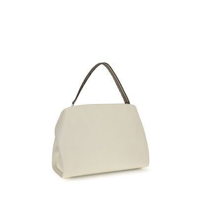 Ferragamo Beige Calf Leather Bos Taurus Hug Soft Shoulder Bag