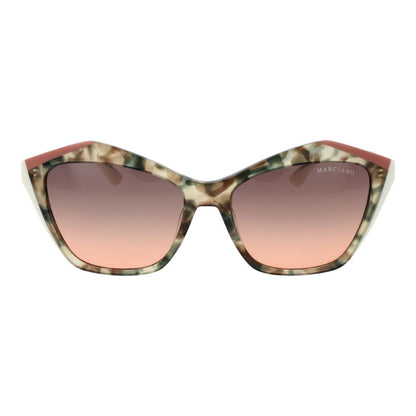 Marciano by Guess Women’s Sunglasses – Olive Butterfly Frame, Rose Gradient Lenses
