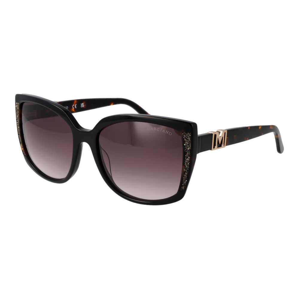 Marciano by Guess Women’s Sunglasses – Brown Butterfly Frame, Gradient Lenses