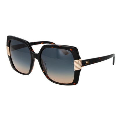 Marciano by Guess Women’s Sunglasses – Brown Butterfly Frame, Blue Gradient Lenses