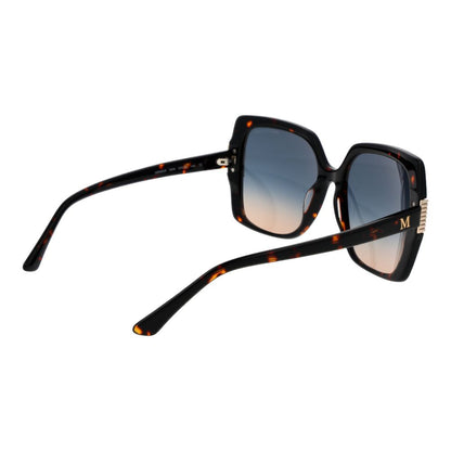 Marciano by Guess Women’s Sunglasses – Brown Butterfly Frame, Blue Gradient Lenses