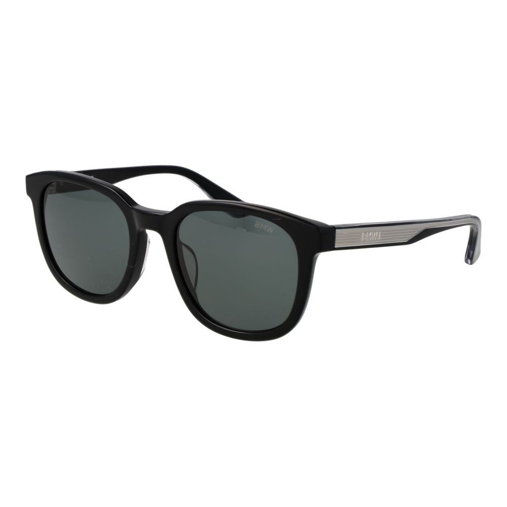 BMW Men’s Sunglasses – Black Full-Rim Frame, Grey Lenses