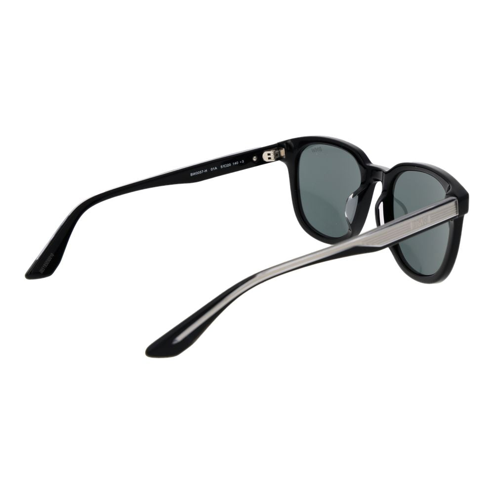 BMW Men’s Sunglasses – Black Full-Rim Frame, Grey Lenses