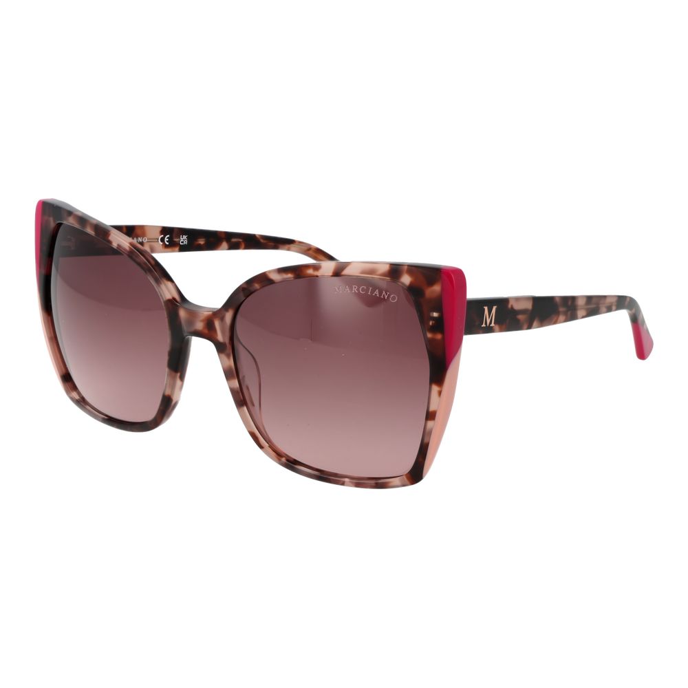 Marciano by Guess Women’s Sunglasses – Brown Butterfly Frame, Gradient Lenses