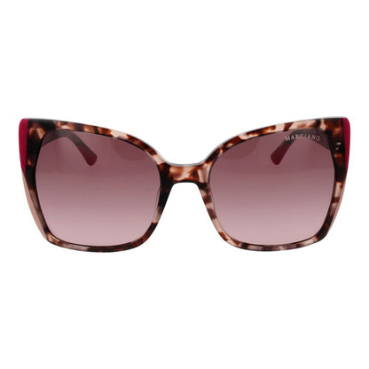Marciano by Guess Women’s Sunglasses – Brown Butterfly Frame, Gradient Lenses