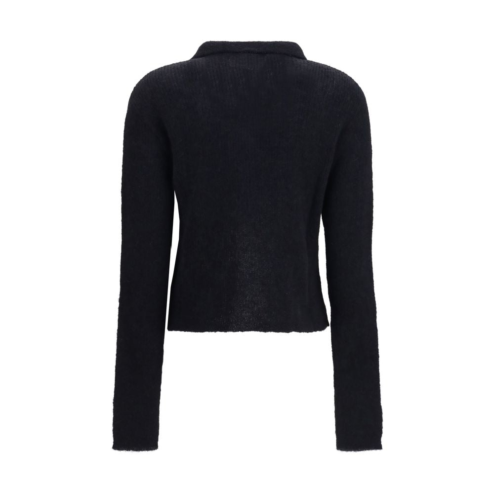 Our Legacy Black Alpaca Vicugna Pacos Polo Shirt IT36 | XS, IT38 | S, IT40 | M