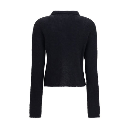 Our Legacy Black Alpaca Vicugna Pacos Polo Shirt IT36 | XS, IT38 | S, IT40 | M