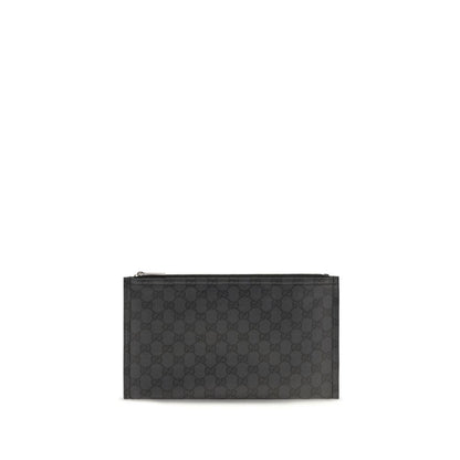 Gucci Essence Classic Large Pouch - Black Fabric Shoulder Bag
