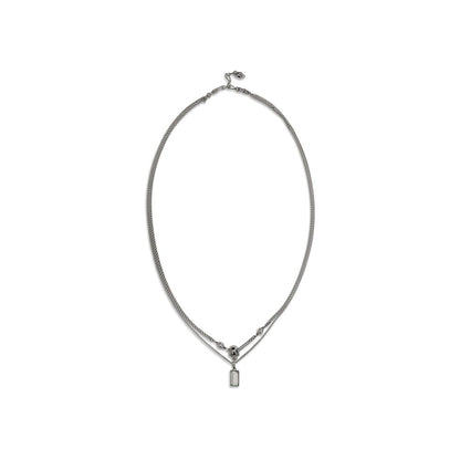 Alexander McQueen Silver Brass Skull Necklace