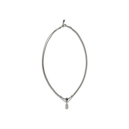 Alexander McQueen Silver Brass Skull Necklace