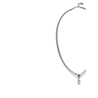 Alexander McQueen Silver Brass Skull Necklace