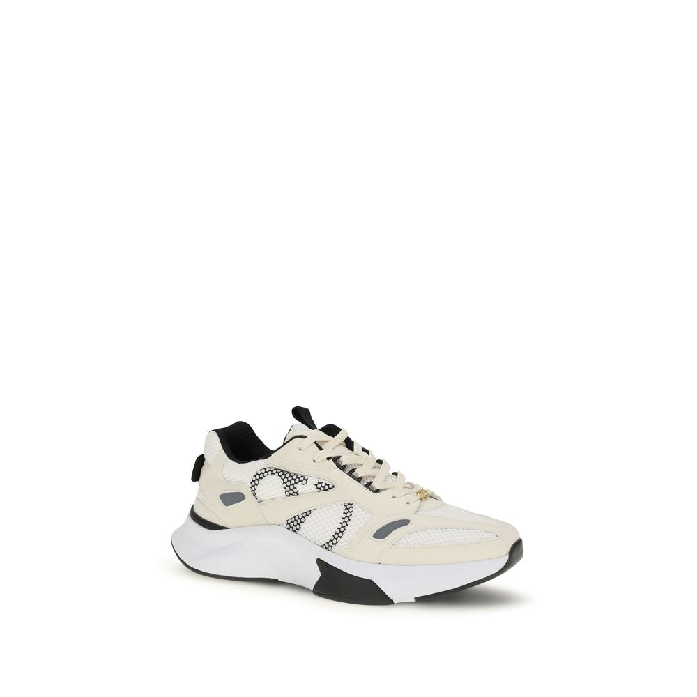 Valentino Garavani Demivee Mesh and Suede Sneakers