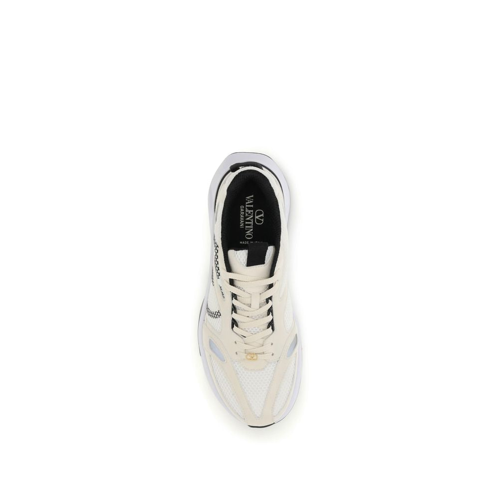 Valentino Garavani Demivee Mesh and Suede Sneakers