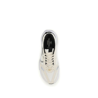 Valentino Garavani Demivee Mesh and Suede Sneakers