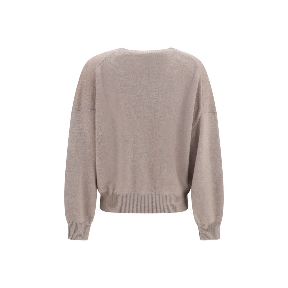 Lisa Yang Veira Beige Cashmere Sweater