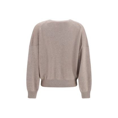 Lisa Yang Veira Beige Cashmere Sweater