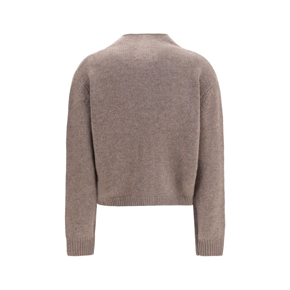 Lisa Yang Zirelle Cardigan in Beige Cashmere