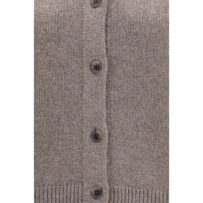 Lisa Yang Zirelle Cardigan in Beige Cashmere