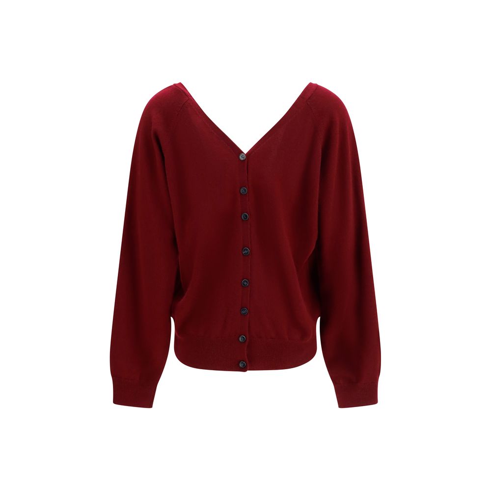 Lisa Yang Bordeaux Cashmere Cardigan for Women