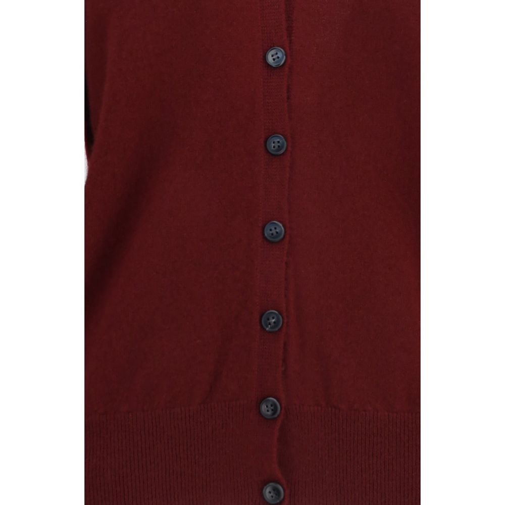 Lisa Yang Bordeaux Cashmere Cardigan for Women