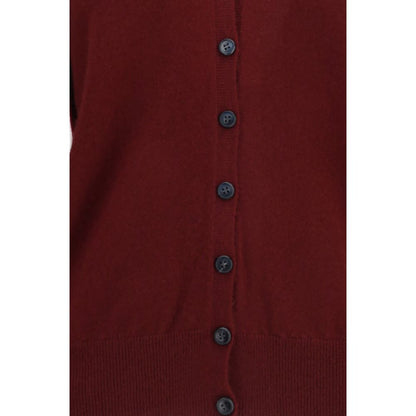Lisa Yang Bordeaux Cashmere Cardigan for Women