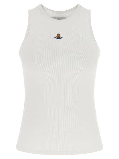 Vivienne Westwood White Cotton Sleeveless T-Shirt
